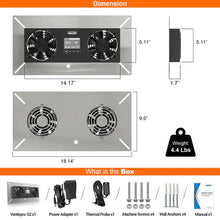 ALORAIR CRAWL SPACE BASEMENT VENTILATOR FAN, VENTIRPRO-S2 WITH TEMPERATURE HUMIDITY CONTROLLER, TIMING CYCLE, SPEED CONTROL, FOR ATTIC, GARAGE, SHED, CRAWL SPACE, BASEMENTS, 240CFM (AIR-OUT)