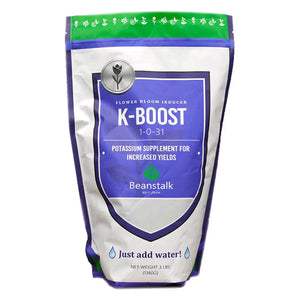 Bean Stalk K-BOOST controlled release fertilizer to boost potassium - 3 lb pouch - Case of 10