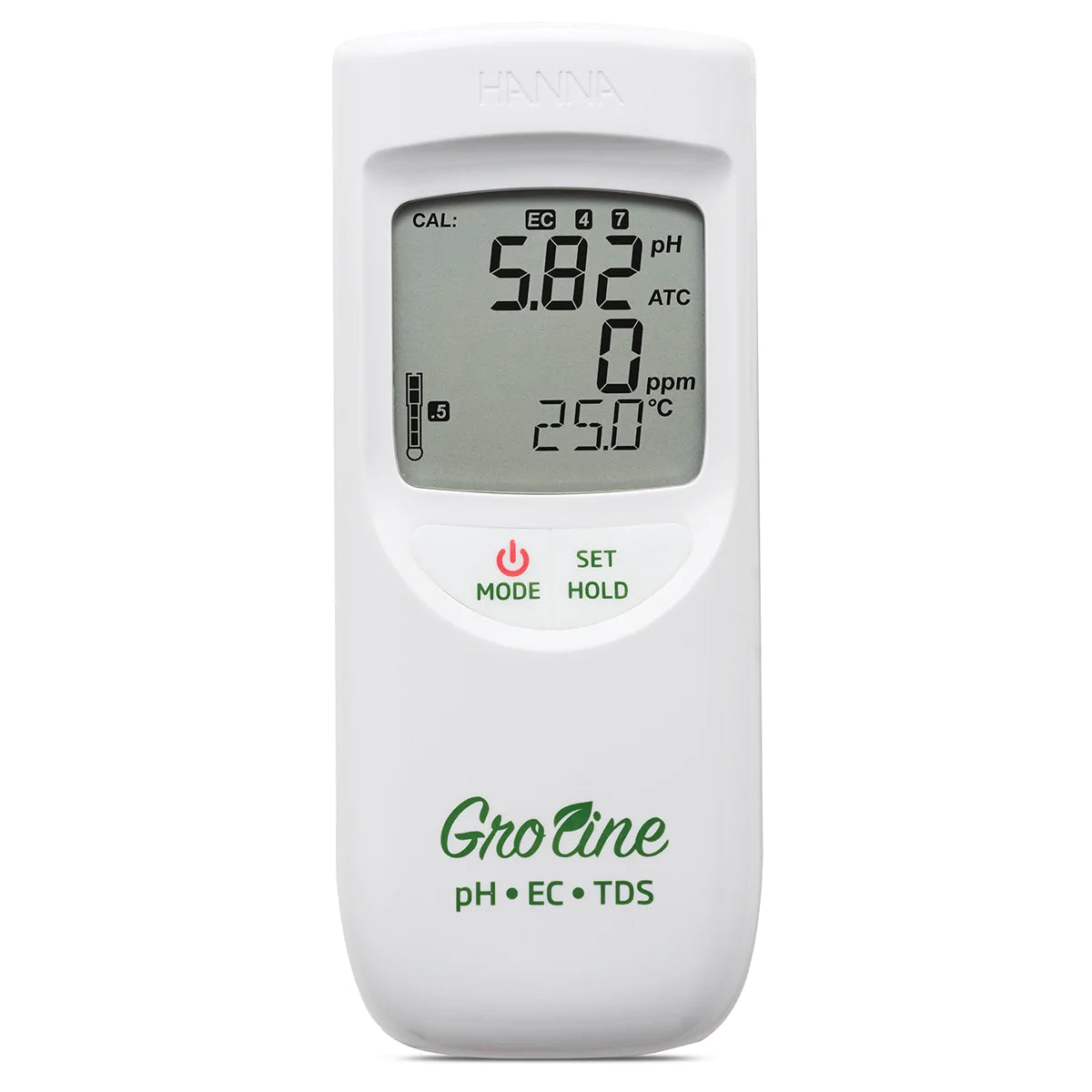 GroLine Hydroponic Waterproof pH/EC/TDS/Temperature Portable Meter