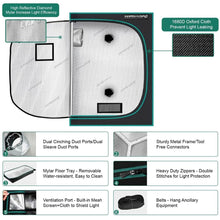 Mars Hydro 8x8 Grow Tent - 96"X96"X80" (240X240X200 cm)