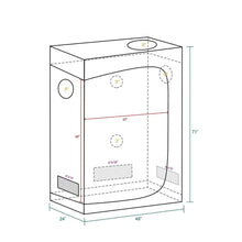 Mars Hydro 2x4 Grow Tent - 48"X24"X71" (120X60X180 cm)