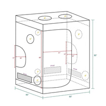 Mars Hydro 5x5 Grow Tent - 60"X60"X80" (150X150X200 cm)