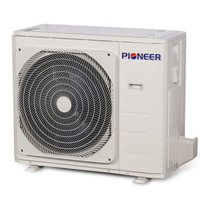 Pioneer® 36,000 BTU 19.2 SEER2 8-Way Slim Cassette Mini-Split Air Conditioner Heat Pump System Full Set 230V