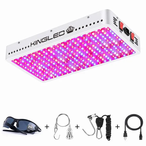 KingLED King Plus 3000W Double Chips LED Grow Light Full Spectrum for Greenhouse and Indoor Plant Flowering Growing (10w LEDs)