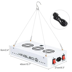 KingLED King Plus 1500W Double Chips LED Grow Light Full Spectrum for Greenhouse and Indoor Plant Flowering Growing (10w LEDs)