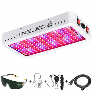 KingLED King Plus 1500W Double Chips LED Grow Light Full Spectrum for Greenhouse and Indoor Plant Flowering Growing (10w LEDs)