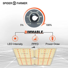 Spider Farmer SF4000 450W LED Grow Light With Dimmer Knob