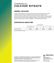 Ventana Plant Science - Calcium Nitrate (17-0-0) 23.5% Ca - 55 lbs