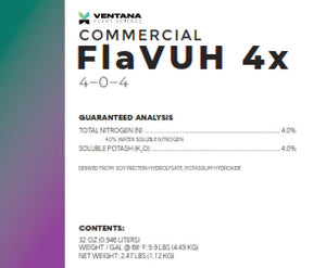 Ventana Plant Science - FlaVUH 4X Concentrate (4-0-4) (Biostimulant + Oil Production)